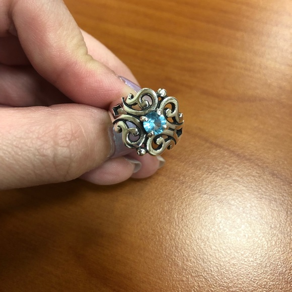 OFFERS! <3 James Avery Topaz Spanish Lace Ring - Picture 3 of 4